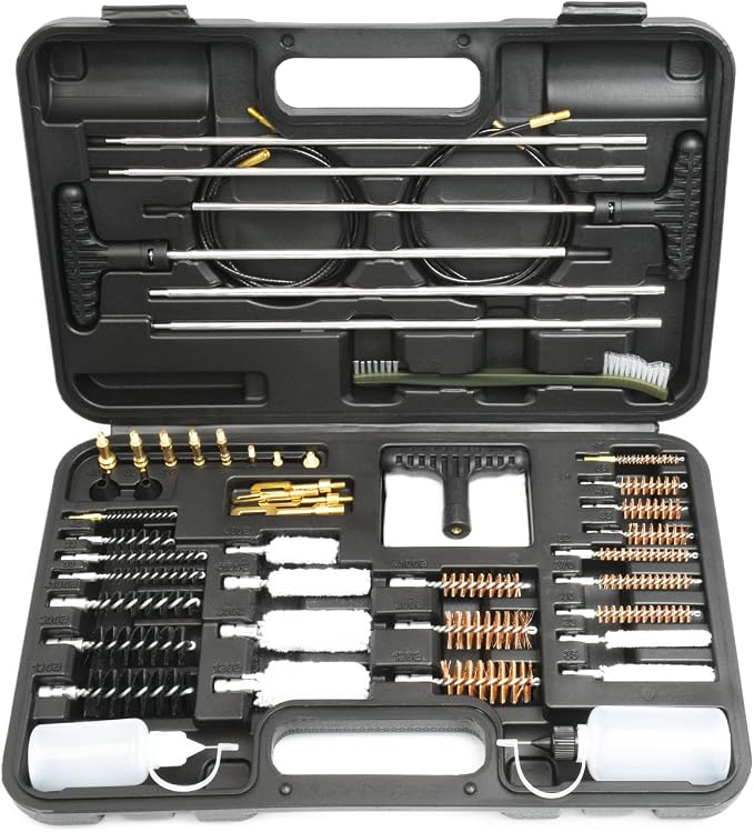 Gun Cleaning Kit Universal Gun Cleaner for Shotgun, Pistol, Rifle, All Guns with Lightweight Carrying Case