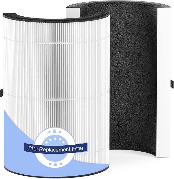 2 Pack T10i Replacement Filter Compatible with Blueair Comfort-Pure 3-in-1 Air Purifier Small, True HEPA High-Efficiency Activated Carbon Filter for Home Large Room