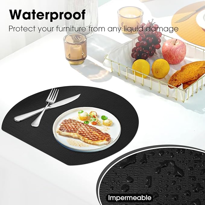 Drawer and Shelf Liner, Non-Slip Kitchen Cabinet Liners Non-Adhesive Thick Strong Grip Waterproof Washable Mats Protect Dresser Shelves Cupboard Bathroom Cabinets, Black, 18 in X 20 FT