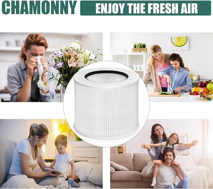 12020 Filter Replacement, Compatible with Clorox Tabletop Smart Air Purifier 11020 & 11021, 200 Sq. Ft. Capacity, 2Pack (12020 Filter)