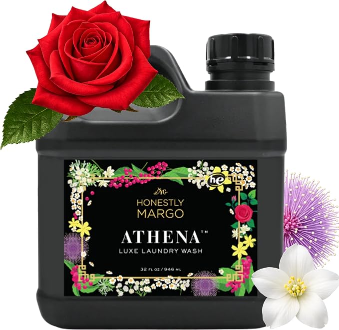 Athena Laundry Detergent 32 oz Liquid Soap, Non Toxic Laundry Detergent