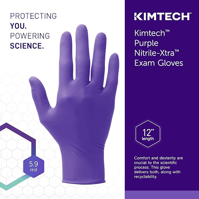 Ansell Kimtech™ Purple Nitrile™ Disposable Exam Gloves