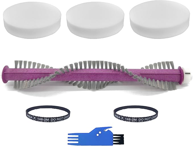 Vacuum Replacement Foam Filters Brush Roller Belt Compatible With Shark Navigator Cordless Upright Vac SV1106 SV1107 SV1100 SV1112 Accessories, Compare To Filter Part# XF1100T
