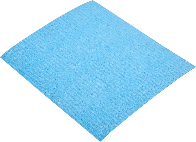 Restaurantware Swedish Dishcloths Pack of 200 Cellulose Reusable Absorbent Blue Kitchen Towels, Washable Quick-Dry Dish Towels, Sustainable Blue Cleaning Cloths Super-Absorbent Biodegradable Odorless