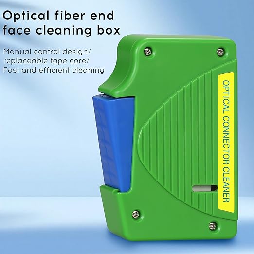 4pack Fiber Optic Cleaner Cleaning Pen Box Kit,FC SC ST LC 2.5/1.25mm Interface Fiber Optic Cleaner Tools,800+ Cleans,Optical Fiber Cable Connector Endface Optical Clean Tool Set