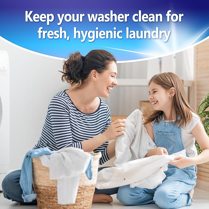 Washing Machine and Disposal Cleaning Tablets 48 Pack - Washer Machine Cleaner Tablets for Top Loader - Kitchen Sink Cleaner And Deodorizer - 12 Month Supply
