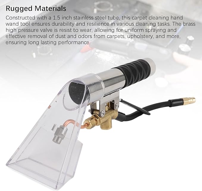 Car Carpet Extractor,Extractor Hand Tool with Viewing Window,Extractors Upholstery and Auto Detailing Hand Wand,Most Portable Carpet Attachment