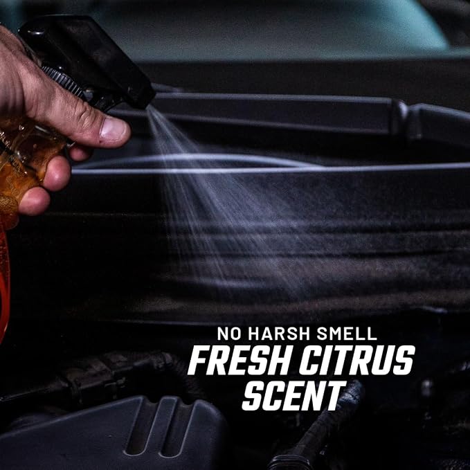 Slick Products Heavy-Duty Cleaner & Degreaser – Professional Strength Citrus Formula for Tires, Wheels, Engines, Chains & Tough Grime – Ready to Use or Dilute, 16 oz