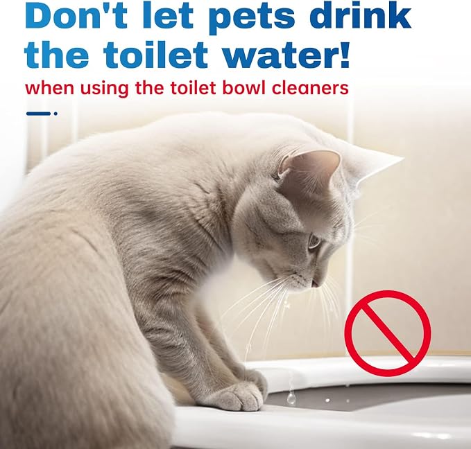 Vacplus Toilet Bowl Cleaner Tablets 60 PACK, Automatic Toilet Bowl Cleaners with Bleach for Deodorizing and Descaling, Bathroom Cleaner Against Tough Stains
