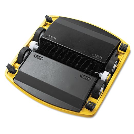 Rubbermaid Commercial Products Executive Series 6.5" Single-Action Mechanical Sweeper Cordless Black Collects Dust Dirt and Debris from Hard Floors and Carpet