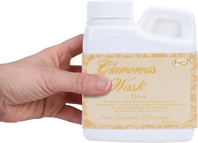 Elanze Designs Tyler Candle Glamorous Wash and Luxurious High Efficient 4 ounce Fine Liquid Laundry Detergent, 3 Scent Assortment, High Maintenance, Diva, Icon