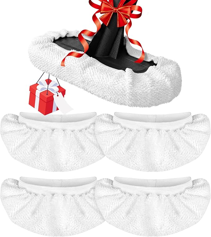 4 Pack Steam Mop Pads for Handheld Steam Cleaner, Universal Washable Reusable Steam Mop Replacement Pads, Compatible with Bissell SteamShot, Wagner, PurSteam, McCulloch, Dupray and More