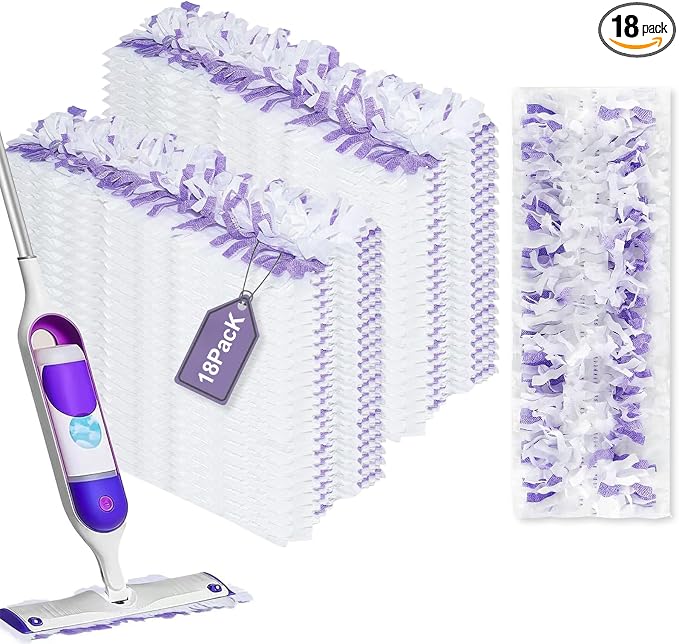 18 Pack Disposable Mopping Pads Refills for Swiffer PowerMop, Replacement with Power Mop Refills Power Mop Pads, Spray PowerMop Mopping Pad Refills for Floor Cleaning