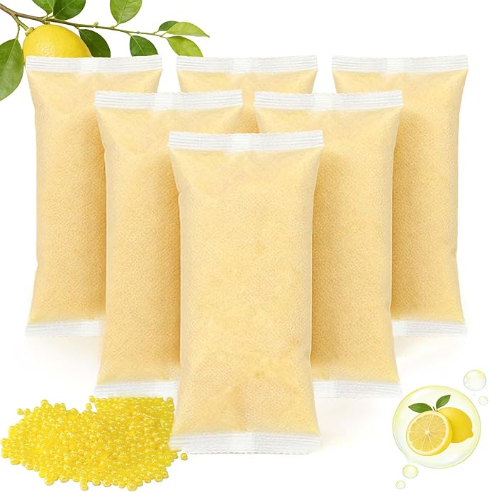 PurifyLogix Lemon Fresh Shoe Deodorizer, Natural Long-Lasting Powerful Odor Absorber for All Footwear, also Purifies Air in Closets, Gym Bags and Pet Areas, Odor Eliminator, 6PCS