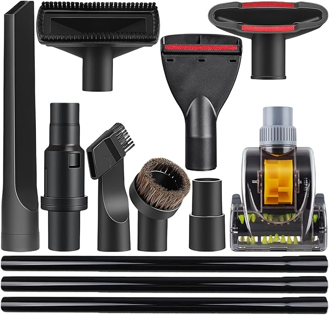 12 Pcs Vacuum Attachments Accessories for Shark Navigator Lift Away Attachments, Fit NV350 NV352 NV355 NV356E, Rotator NV500 NV501, Rocket HV301 Series Upright Vacuum, 1 1/4" (32mm) Vacuum Attachments