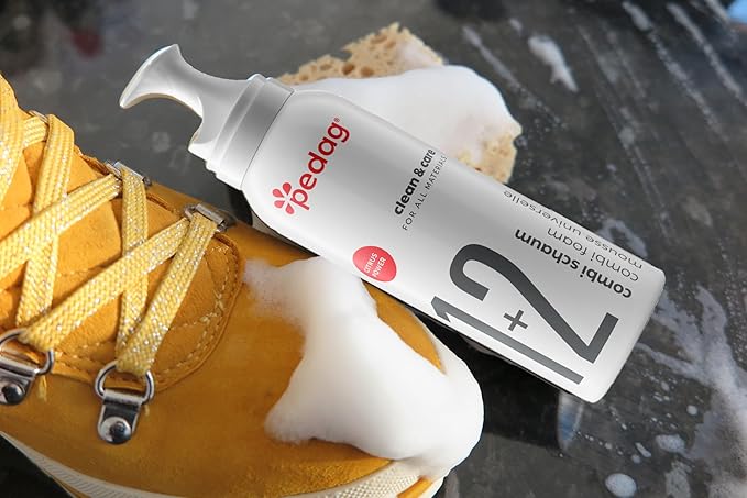 Pedag Shoe Cleaner, Suede Shoe Cleaner & Sneaker Cleaner w/Lime Oil, Lanolin. Amazing as a White Shoe Cleaner, Limpiador de Zapatos. Best Shoe Cleaning Kit for Leather Shoes, Tennis Shoe Cleaner 3.7oz