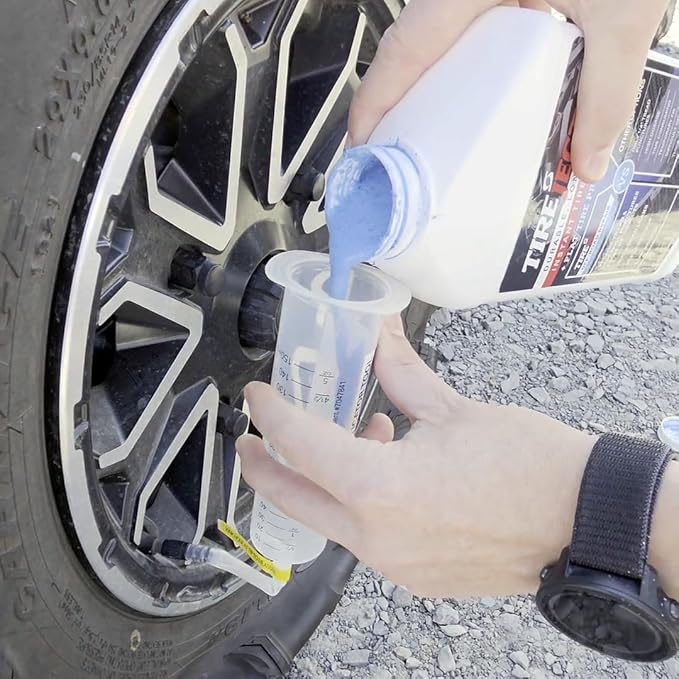 TireJect 5-in-1 Off-Road Tire Sealant - Gallon Kit to Repair and Prevent Flat Tires (applicate up to 16 ATV Tires, Large Tractors, Farm Equipment & More!)