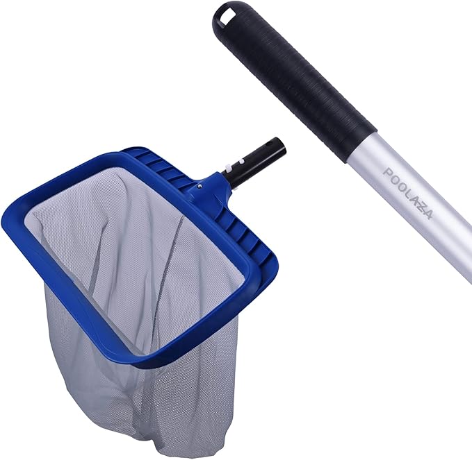 POOLAZA Pool Skimmer Net and 10.5 Ft Aluminum Pool Pole
