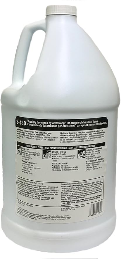 Armstrong S-480 Commercial Floor Polish 1 Gallon
