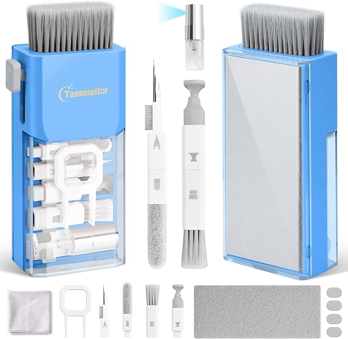 Keyboard Cleaner Laptop Cleaning Kit, Keyboard Cleaning Kit Laptop Cleaner, Electronics Cleaning Tool, White, Blue