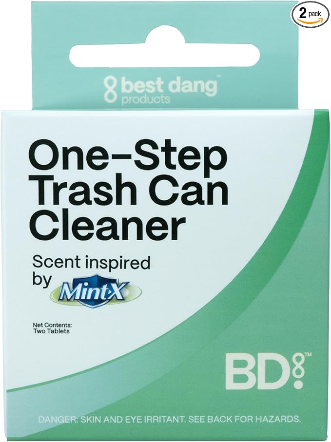 Best Dang Products One-Step Trash Can Cleaner, Tablets, 2-Pack, Mint Scented