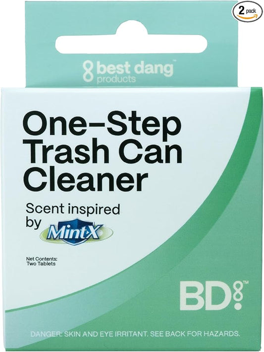 Best Dang Products One-Step Trash Can Cleaner, Tablets, 2-Pack, Mint Scented