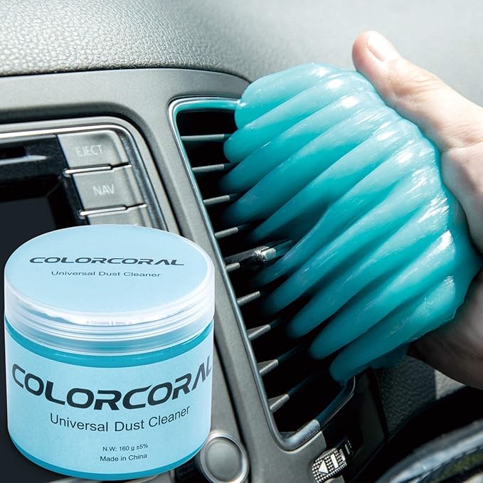 COLORCORAL 4-in-1 Powerful Handheld Vacuum Cleaner 16000Pa Brushless Motor Car Vacuum with Cleaning Gel for PC, Tablet, Phone,Car