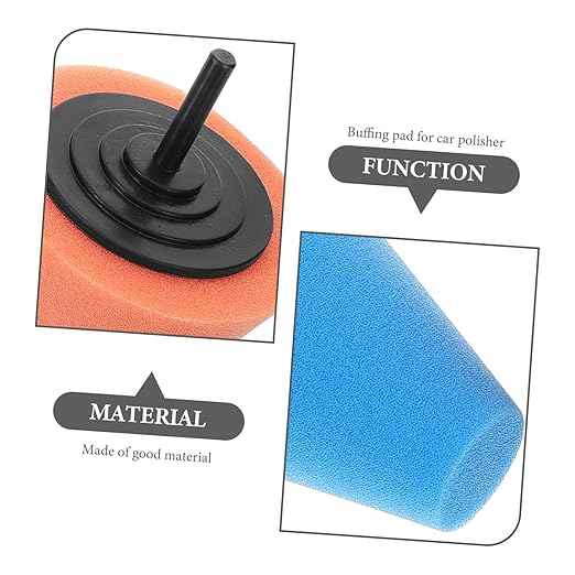 8pcs Car Wheel Polisher Buffing Pads Sponge Drill Attachment for Auto Detailing and Colors for Polishing and Waxing