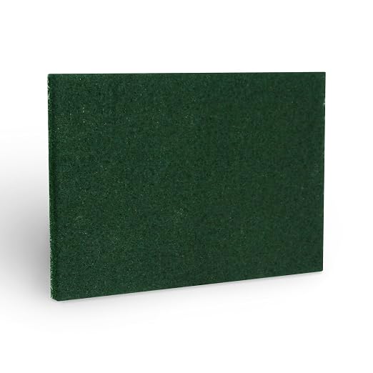 Americo Green Scrub Floor Pad, 14"x20", 5 Pads/Case, Cleaning Pad for Hard Surfaces, Made of 100% Recycled Content, USA Made