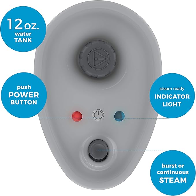 Steamfast SF-1000 JULE Steam Jewelry Cleaner, LED Lighting, Chemical Free, 15 Minute Run-Time, Included Cleaning Accessories, 12-Ounce Water Tank, Quick Heat-Up Time, White