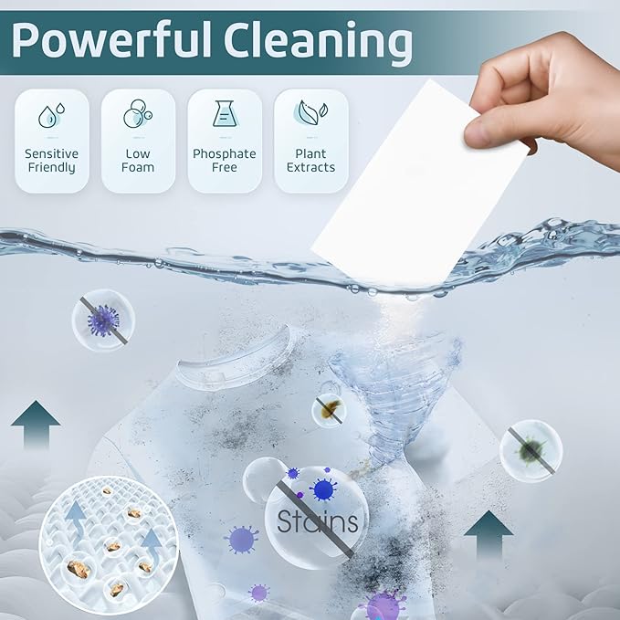 Poesie Laundry Detergent Sheets Multiple Scent 800 Loads Great For Home Dorm Travel Apartments Save Space Easy to Use