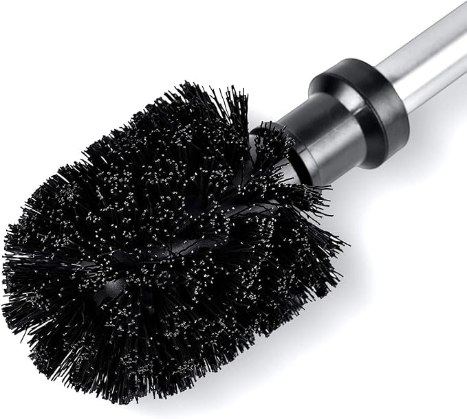 ToiletTree Products Modern Deluxe Freestanding Toilet Brush and Plunger Combo (Stainless Steel, Brush and Plunger Combo Set 4.5” x 9.75” x 18.5")
