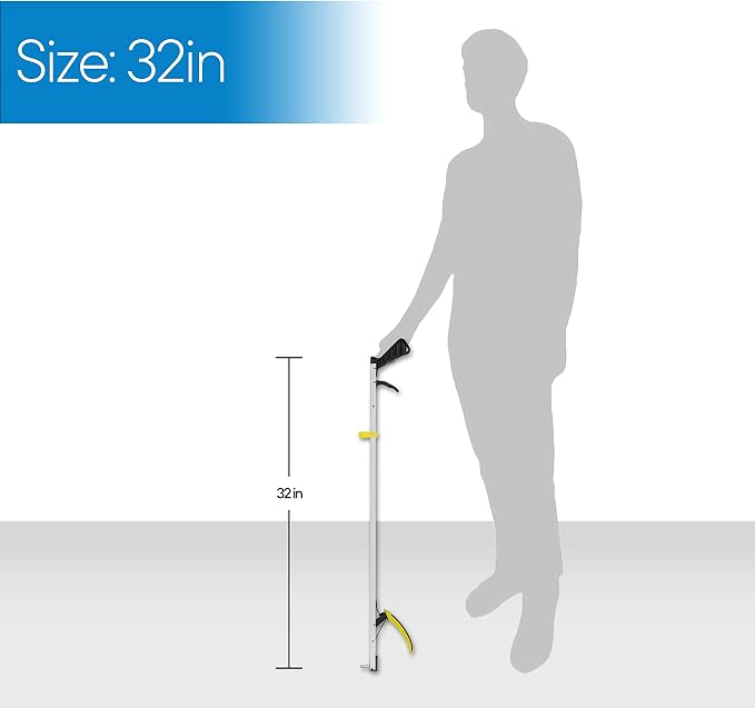 RMS Featherweight The Original Reacher (32-inch), Best for People with Flexibility Limitations Affecting the Back, Hips, Shoulders, or Grip Strength.