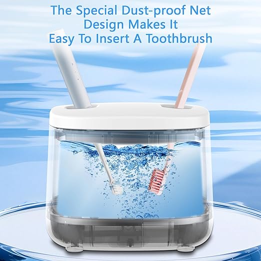 Dental Ultrasonic Retainer Cleaner Machine-45khz, Cleaning for Dentures, Mouth Guards, Aligners, Night Guards, Braces, Toothbrush Heads & Jewelry,Protable UV Retainer Cleaning Pod for Home &Travel