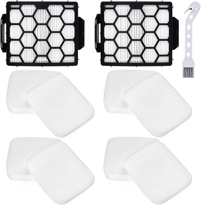 Anewise UV850 Filter Replacement for Shark Performance Lift Away UV850 UV900 Detect UV950 LA492 DuoClean Upright Vacuum, 2 HEPA Filters and 4 Foam & Felt Filters, Compare to Part #XHF320 & XFFK602UKT