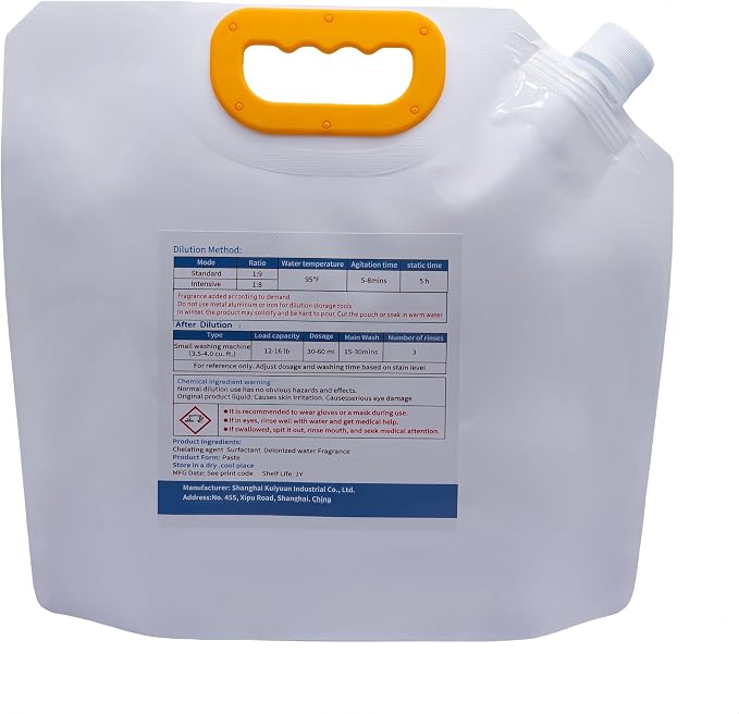 20X Concentrated Laundry Detergent Refill | Makes 2.6 Gallons (300 Loads) – Powerful Stain Removal, HE Compatible, Great Value for Families