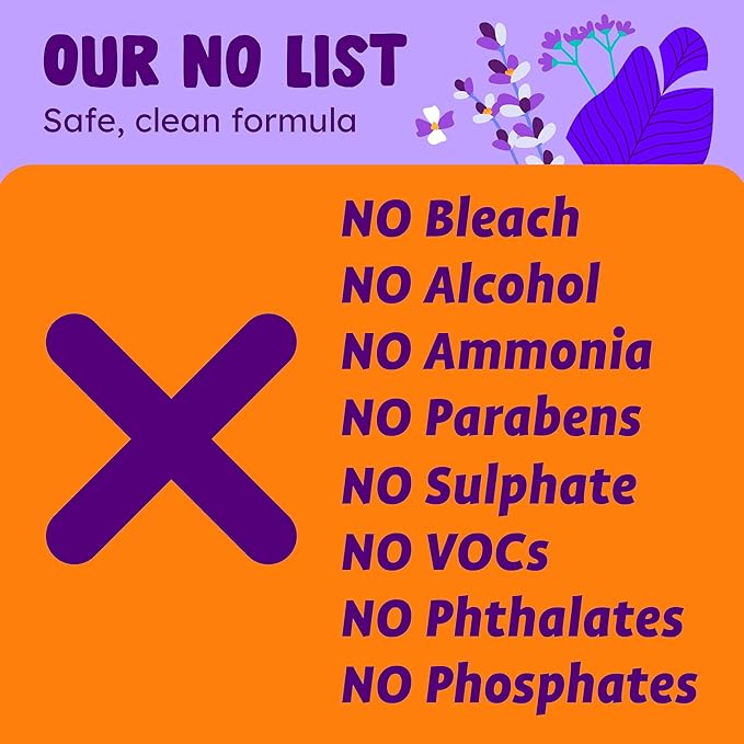 Originally Yellow Lavender Vinegar For Cleaning Purpose | USA Made All Purpose Cleaner | Use as a Floor, Glass, Kitchen, & Bathroom Cleaner | Plant Derived Vinegar half Gallon| 64 Oz