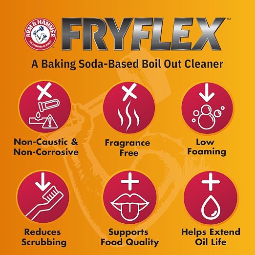 Arm & Hammer Fryflex Deep Fryer Boil Out Cleaner (25 lb.) Bulk Box w/Scoop