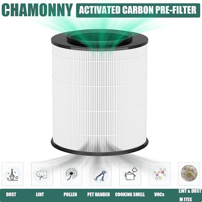 12030 Filter Replacement, Compatible with Clorox Medium Room Air Purifier 11030 & 11031, 1,000 Sq. Ft. Capacity, 2Pack (12030 Filter)