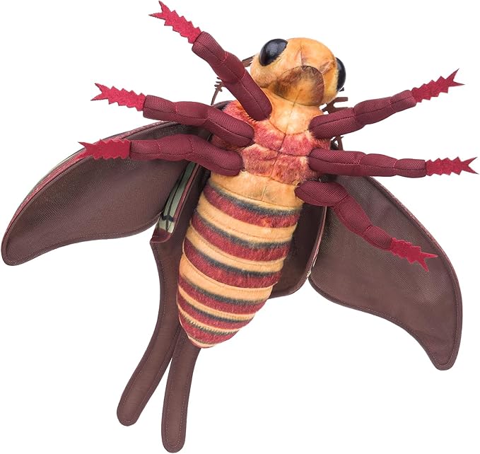 Spanish Moon Moth Plush Toy - Realistic Spanish Moon Moth Stuffed Animals 16in, Lifelike Big Moths Plushie Model Toys, Unique Plushs Gift Collection for Kids