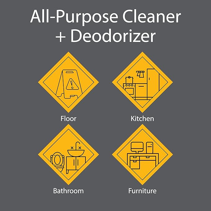 Zeiff Pro-Grade All-Purpose Cleaner & Deodorizer - Deep Cleaning & Odor Eliminating Formula For Professional & Home Surfaces - 1 Gallon Concentrate - Citrus Breeze, 2 Pack