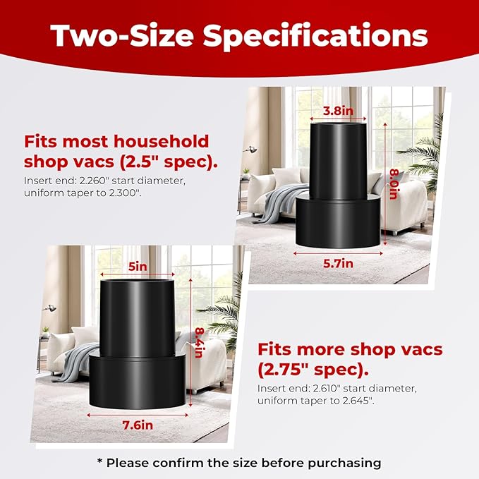 Shop Vac Extractor Kit, Better Extractor Hose Kit for Carpet & Upholstery Cleaning in Home and Auto, with Wand, Hose & Adapter