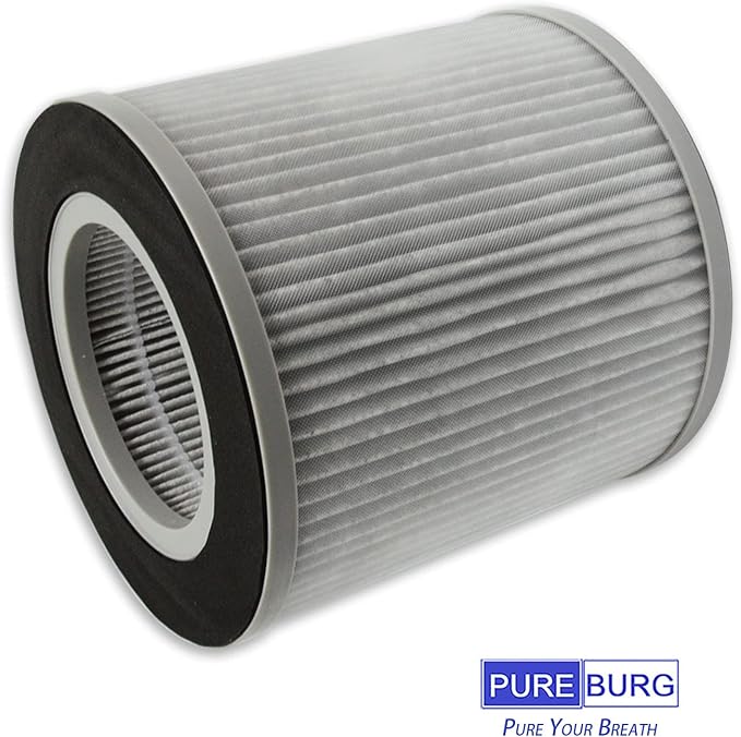 PUREBURG Replacement Filter Compatible with Proscenic A8 Air Purifier, H13 True HEPA Activated Carbon 2-in-1 3-Stage Filtration Air Clean Dust VOCs,2-Pack