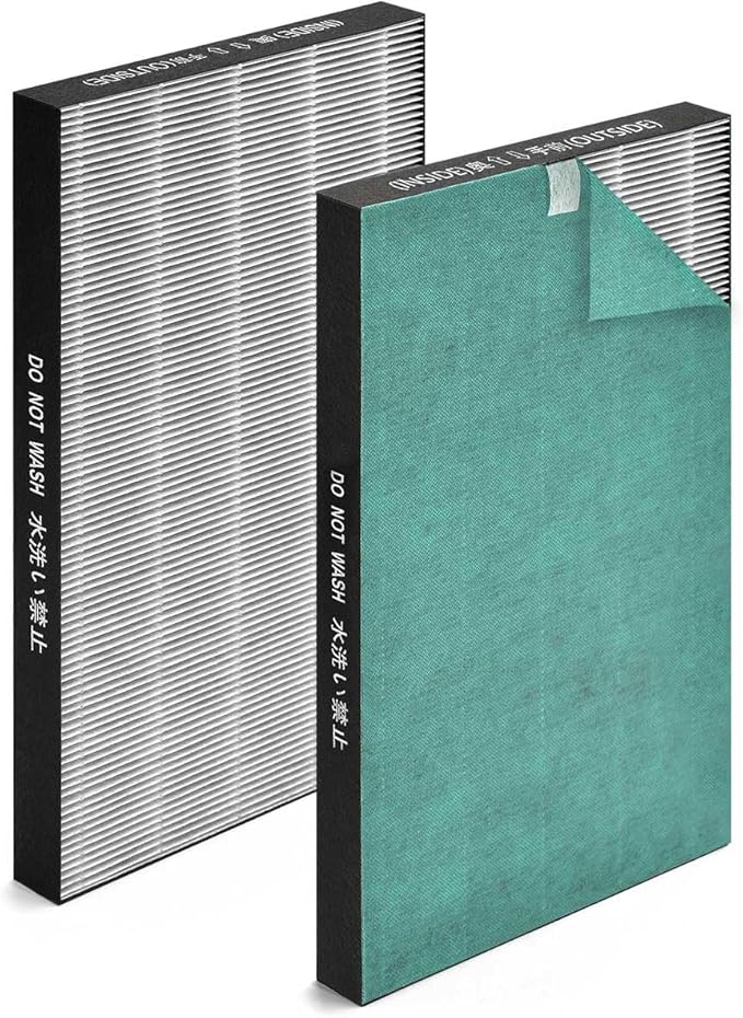 2 Pcs True HEPA KC860U Replacement Filter Compatible with KC860U Sharp Air Pur-ifier Model KC-860U, Premium True HEPA Filter for Sharp KC 860U, Part Number FZ-C150HFU