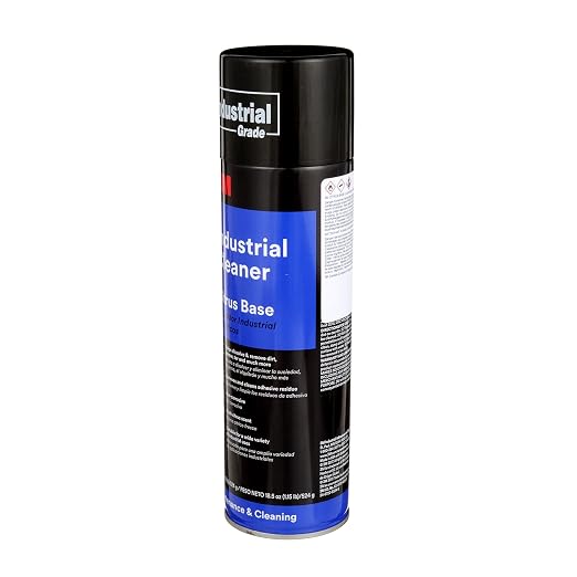 3M Industrial Cleaner and Degreaser, Citrus Base, Net Wt 18.5 oz, Removes Sticky Residue, Dirt, Grease, Grime, Tar, Oil and Ink in Seconds, Non-Corrosive