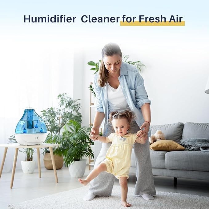 12 Pack Humidifier Cleaner, Humidifier Tank Cleaner Balls compatible with All humidifiers and Fish Tanks, Purifies Water, Prevents Hard Water Build-Up, Reduces Scale to improve Humidification
