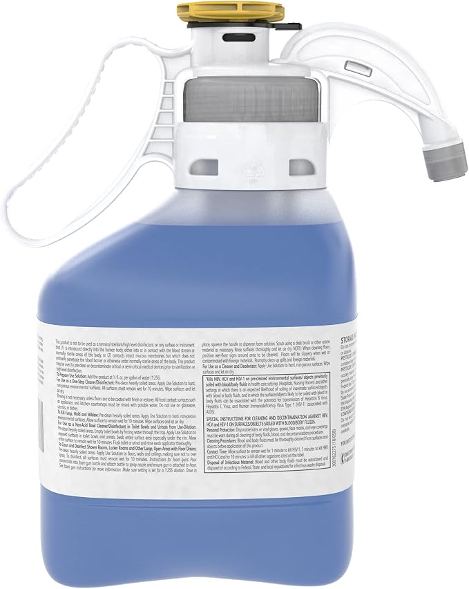 VIREX Diversey II 256 Disinfectant Cleaner SmartDose Conc, 1.4 L | One Step Cleaning, Fast Contact Time, Controls Odors, Cost Efficient 1:256 Dilution, Multi Surface Use