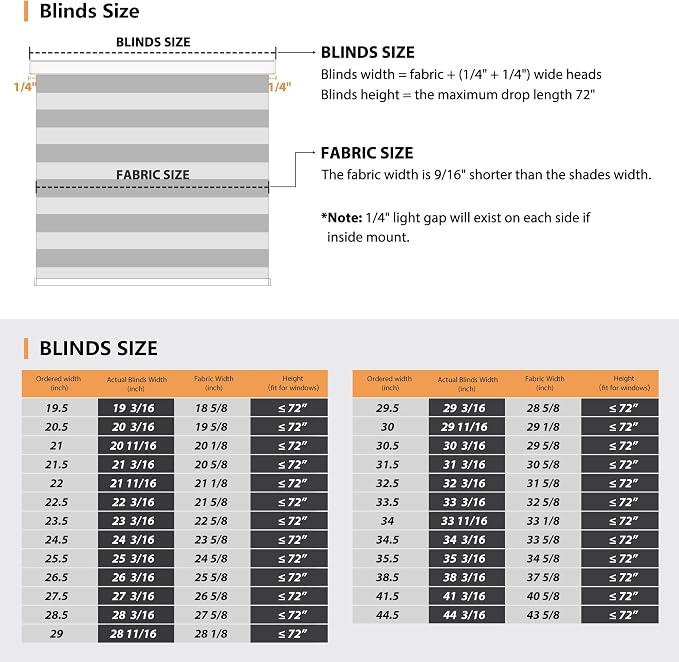 LazBlinds Cordless Zebra Blinds for Windows, Custom Free-Stop Roller Windows Shades with Cassette, Light Filtering Dual Layer Sheer Shades for Home and Office, White