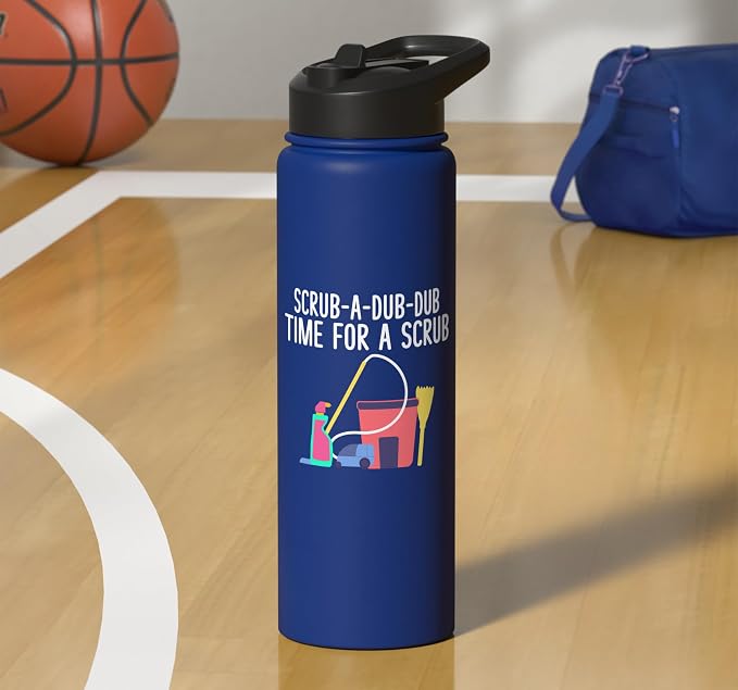Scrub a dub dub time for a Scrub Cleaning Stainless Steel Insulated Water Bottle