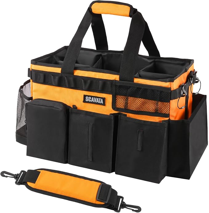 2 Pack Cleaning Caddy Bag (Blue & Orange)